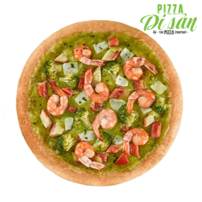 Pizza Hải Sản Pesto Xanh Pizza Hải Sản Pesto Xanh